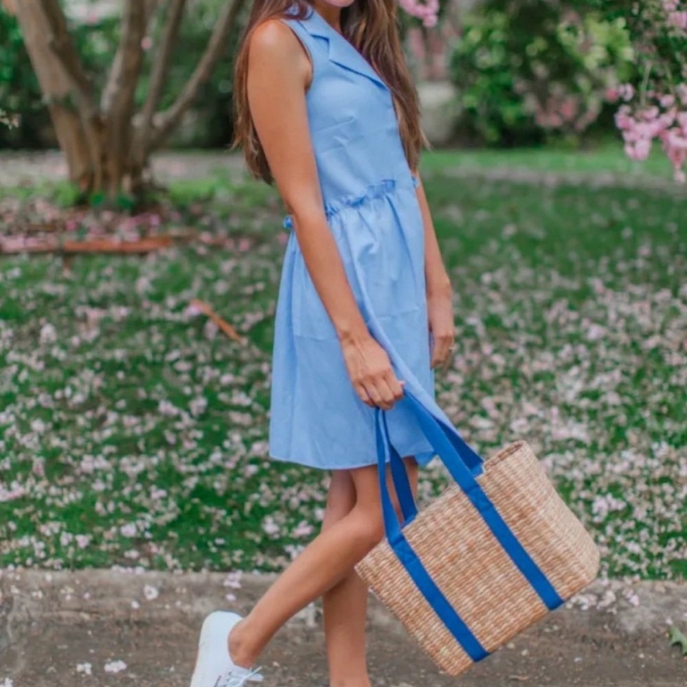 Tuckernuck‎ | Oxford Blue Sleeveless Royal Shirt Dress